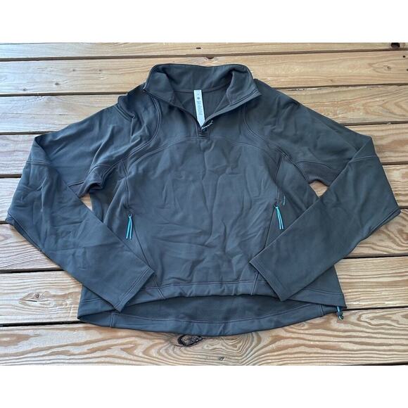 NWT Lululemon Tech Fleece 1/4 Zip Hiking Jacket Size 4 Women’s Olive